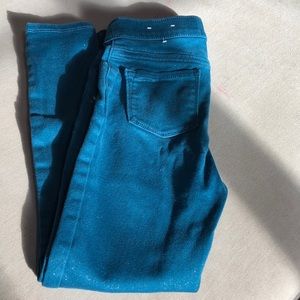 Girls glittery jeggings